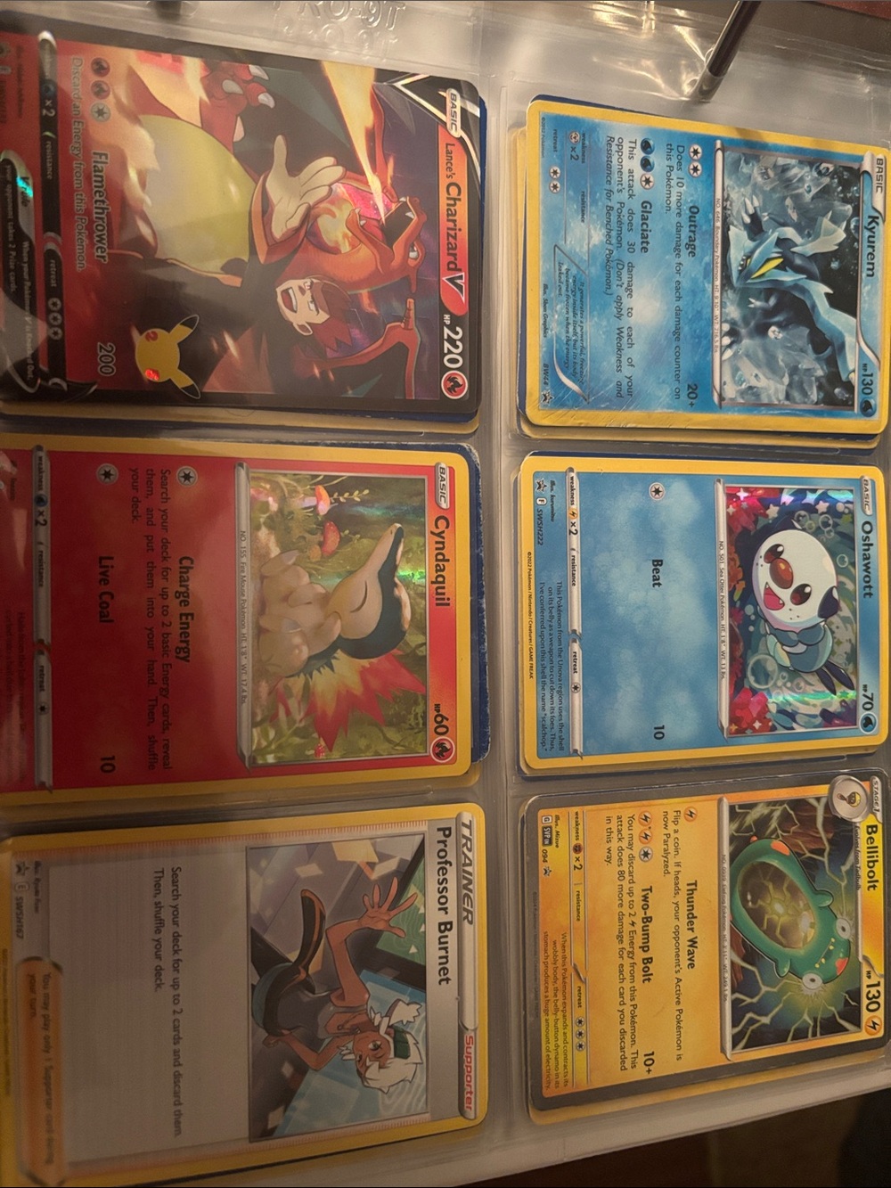 Pokemon Trading Card Lot - Red, Blue, Yellow, Orange, Black